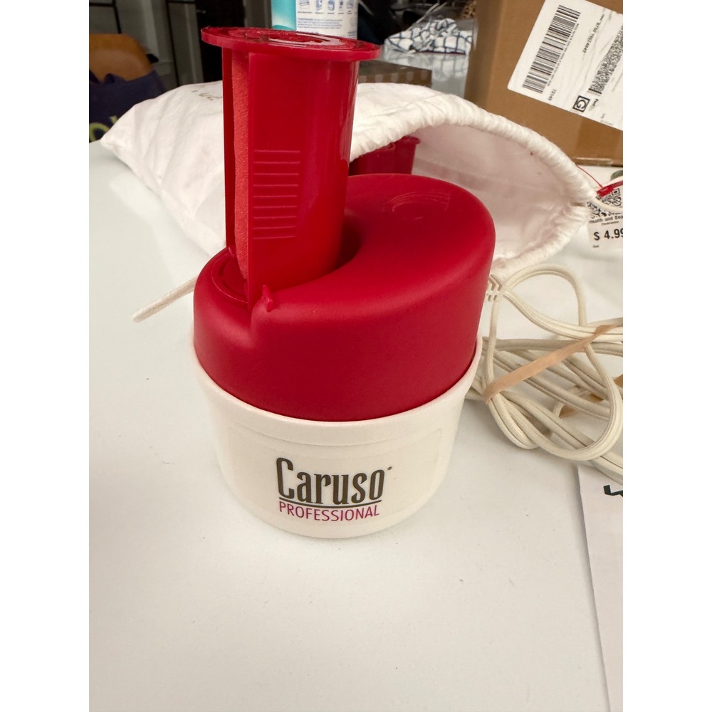 Caruso Professional Ionic Molecular Steam Hair Setter with Foam Rollers Red